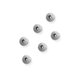 4 mm stardustperler i sterling sølv